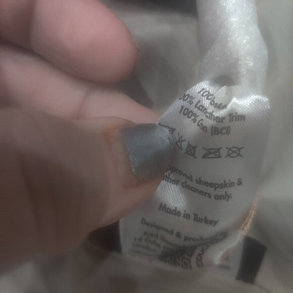 KARL DONOGHUE Shearling Oversized Jacket UK10 US6 IT42 M new $3342.00 - Picture 5 of 7